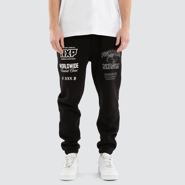 Forge Gym Trackpant Jet Black