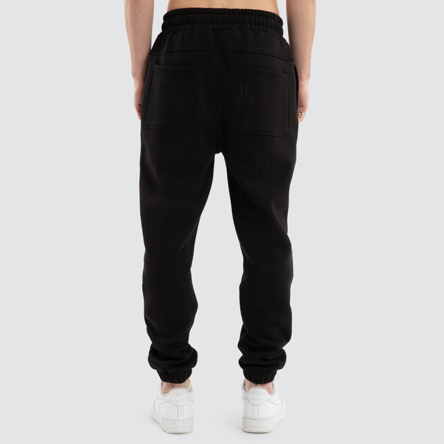 Forge Gym Trackpant Jet Black