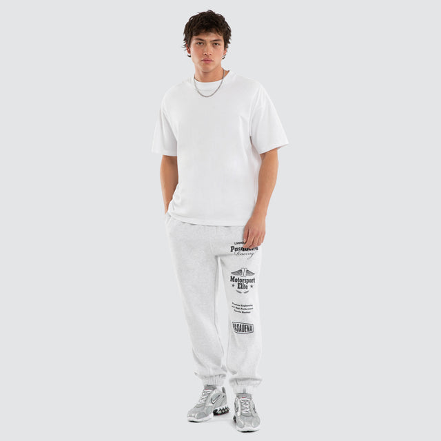 Model wears Parade Trackpant Grey  Trackpants in Grey - Image 2