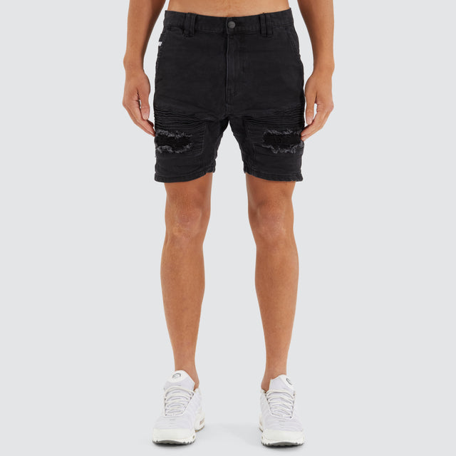 Viper Denim Short Black