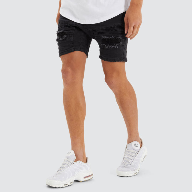 Viper Denim Short Black