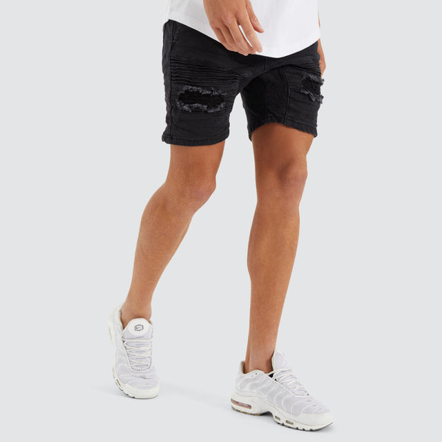 Viper Denim Short Black