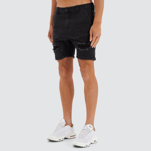 Viper Denim Short Black