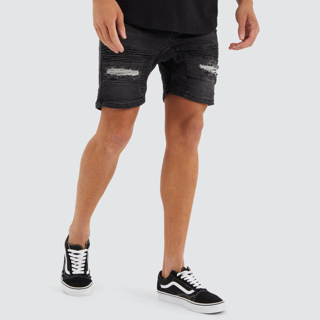 Viper Denim Short Heavy Metal