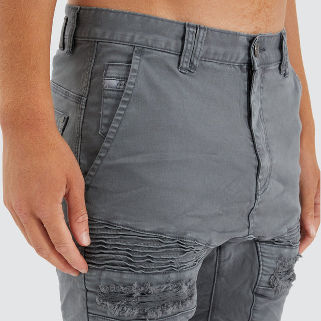 Viper Denim Short Iron Gate