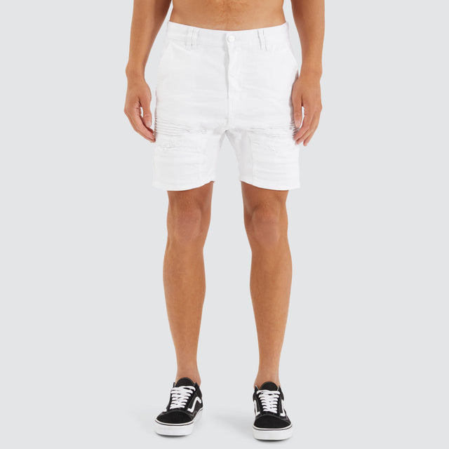 Viper Denim Short White