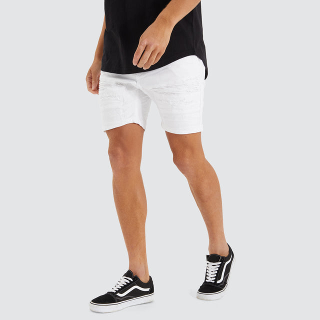 Viper Denim Short White