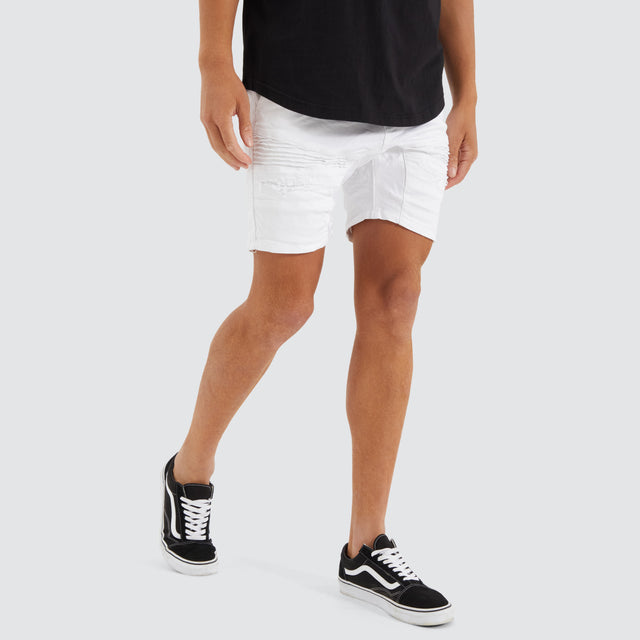 Viper Denim Short White