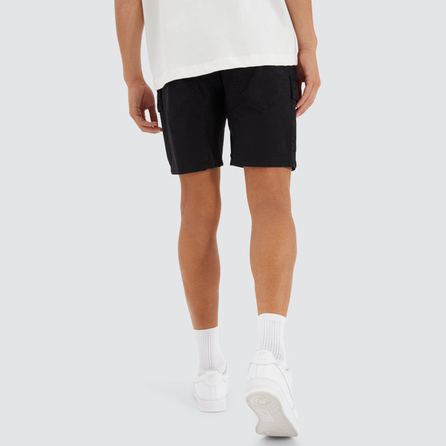 F100 Fine Twill Short Black