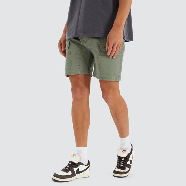 F100 Fine Twill Short Khaki