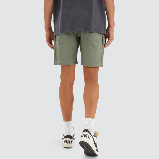 F100 Fine Twill Short Khaki