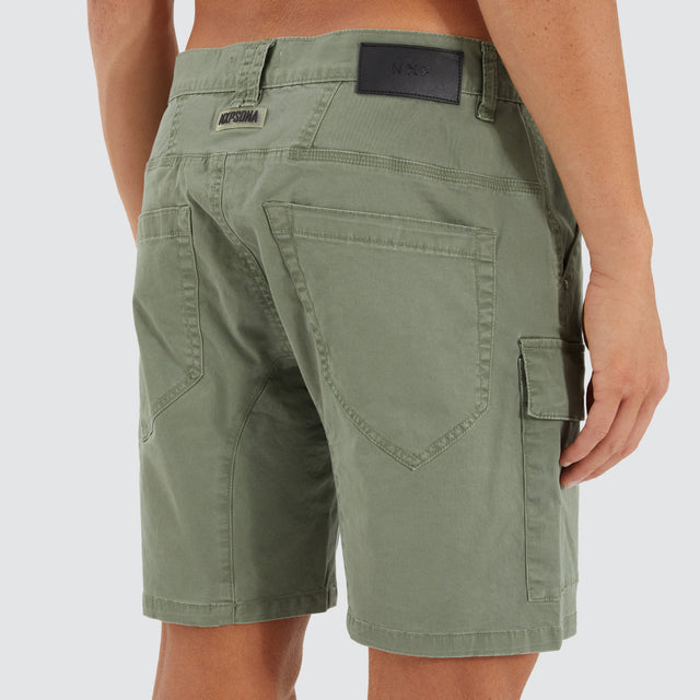 F100 Fine Twill Short Khaki