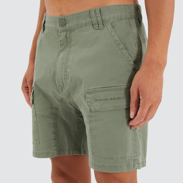 F100 Fine Twill Short Khaki