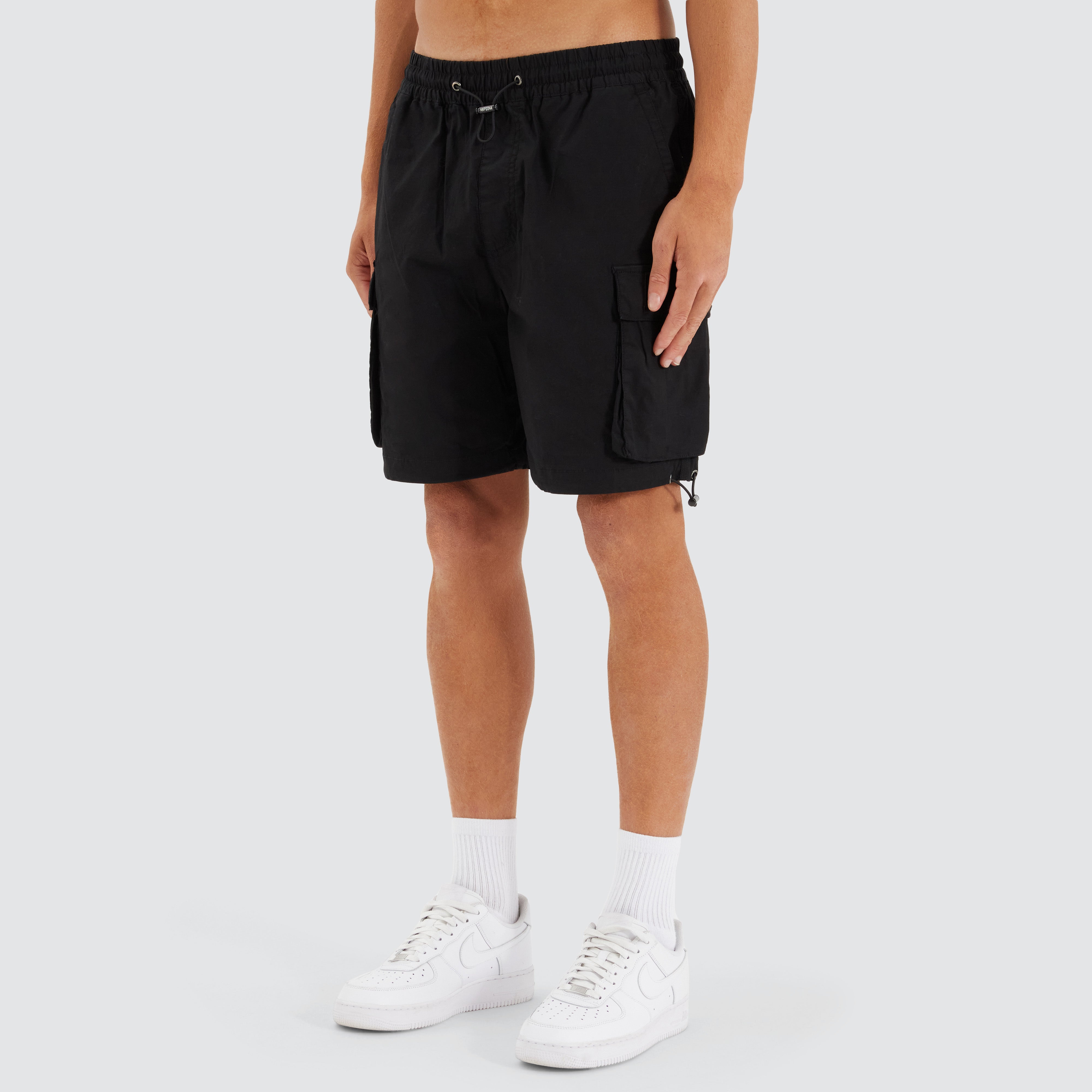 P350 Parachute Ripstop Short in Black | NXP