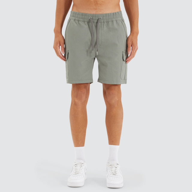 S150 Slim Stretch Cargo Short Slate Grey