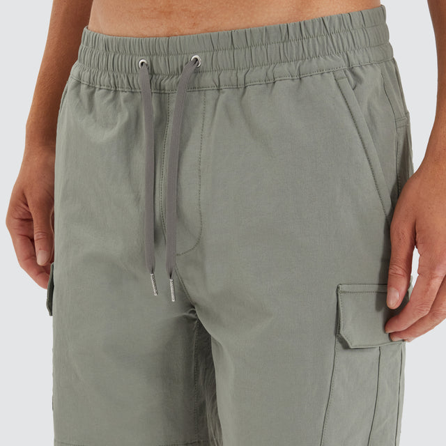 S150 Slim Stretch Cargo Short Slate Grey