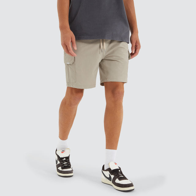 S150 Slim Strech Cargo Short Stone