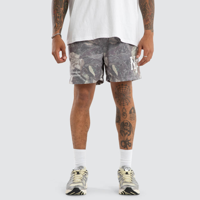 Carved Camo Mesh Trackshort Camo