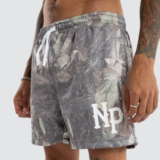 Carved Camo Mesh Trackshort Camo
