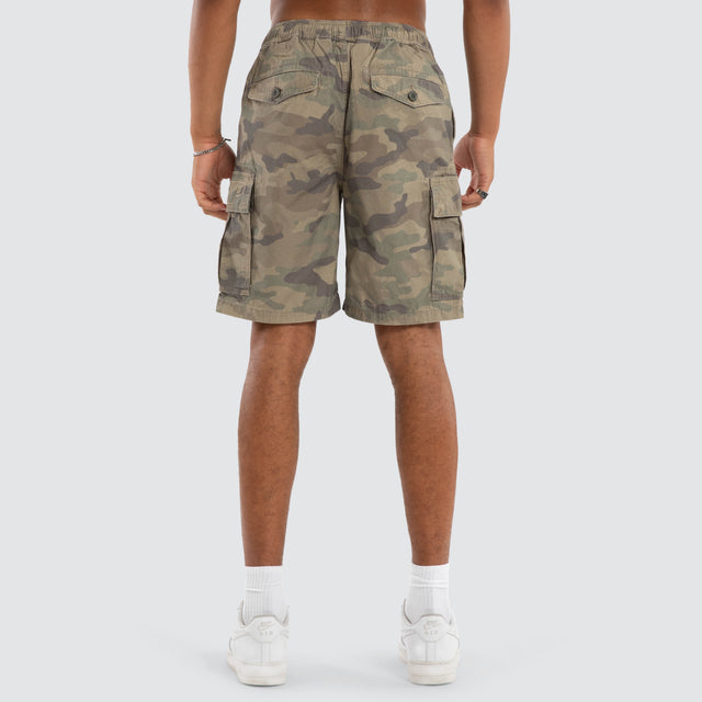 Model wears League Cargo Short Airwolf Camo Shorts Camo – image 4