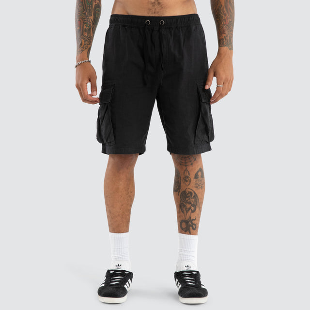 League Cargo Short Black