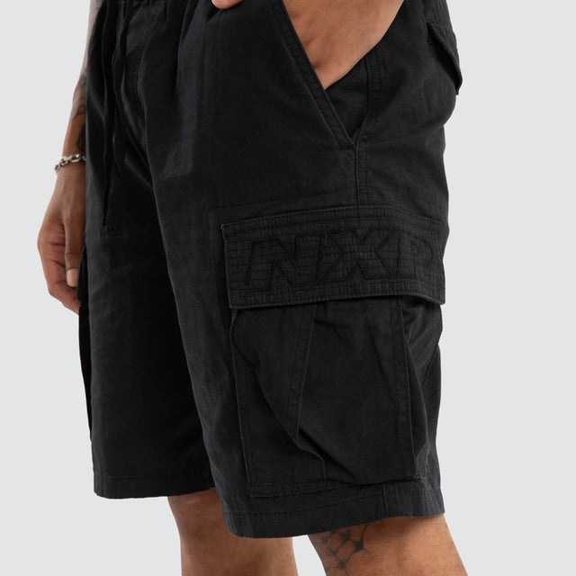 League Cargo Short Black