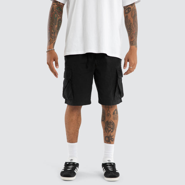 League Cargo Short Black