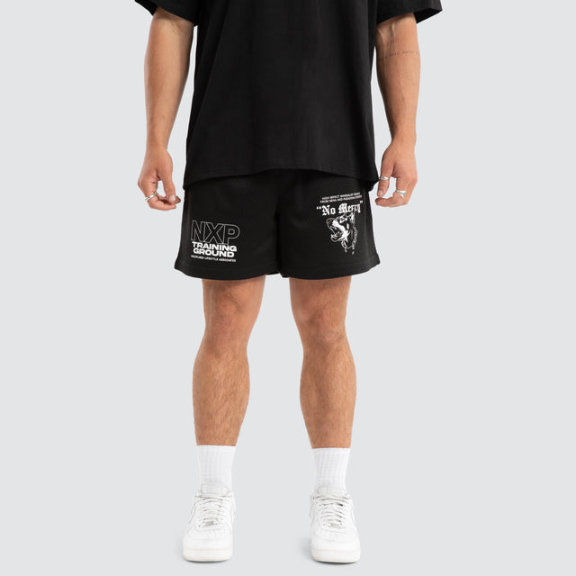Mercy Trigger Mesh Short Jet Black