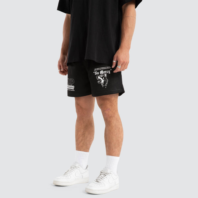 Mercy Trigger Mesh Short Jet Black