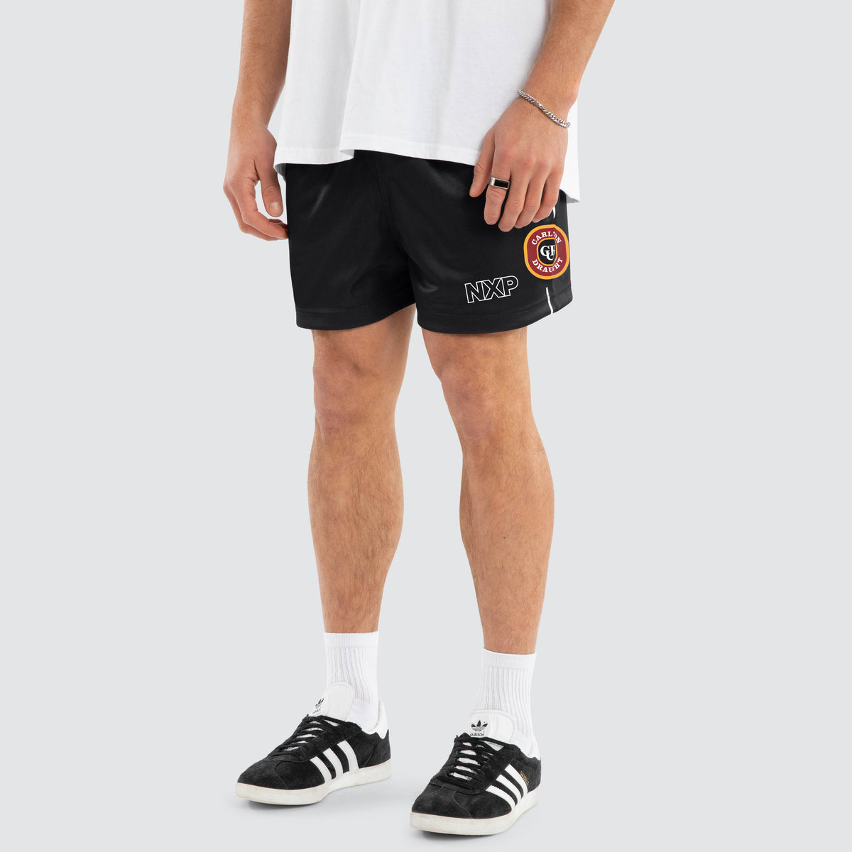 Global Football Shorts Jet Black