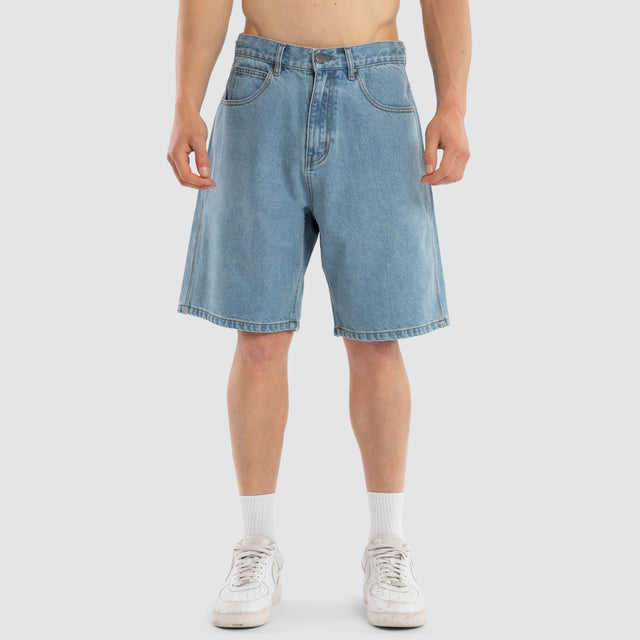 Dillon Denim Jort Mid Blue