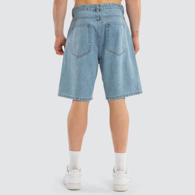 Dillon Denim Jort Mid Blue