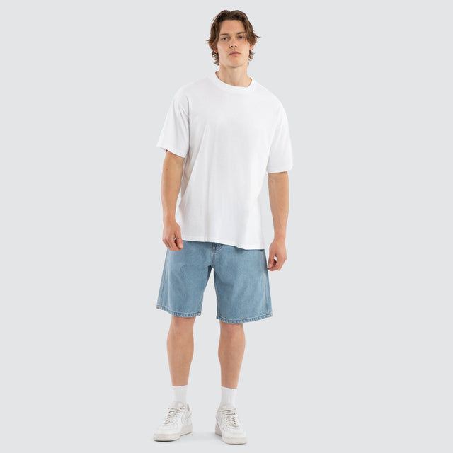 Dillon Denim Jort Mid Blue