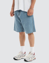 Dillon Denim Jort Mid Blue