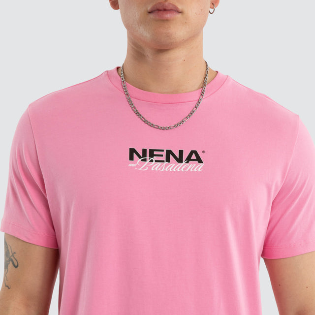 Veered Dual Curved Tee Sachet Pink