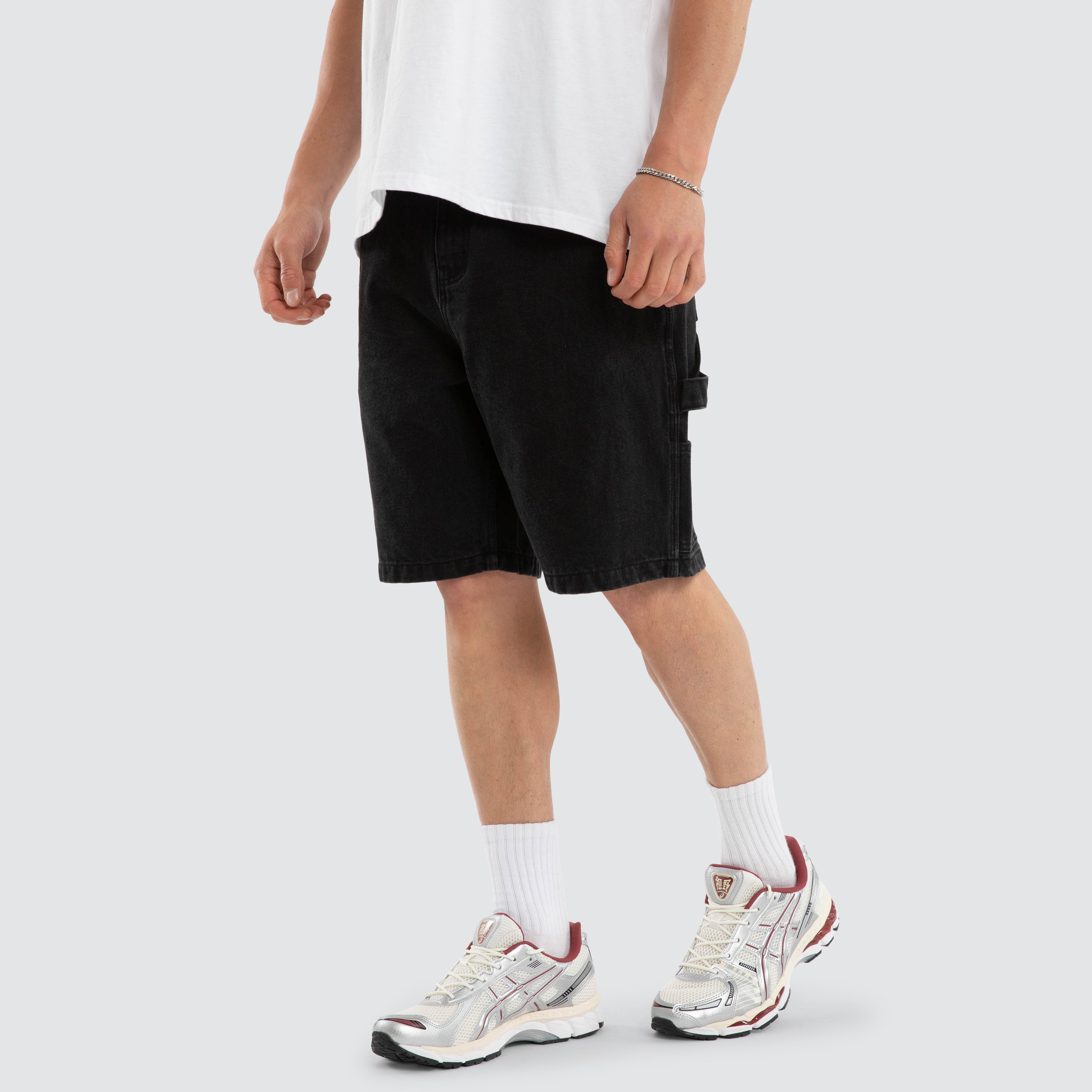 Built Carpenter Short in Black | Nena and Pasadena | NXP