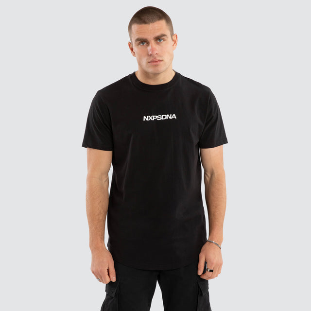 Jumpshot Dual Curved Tee Jet Black