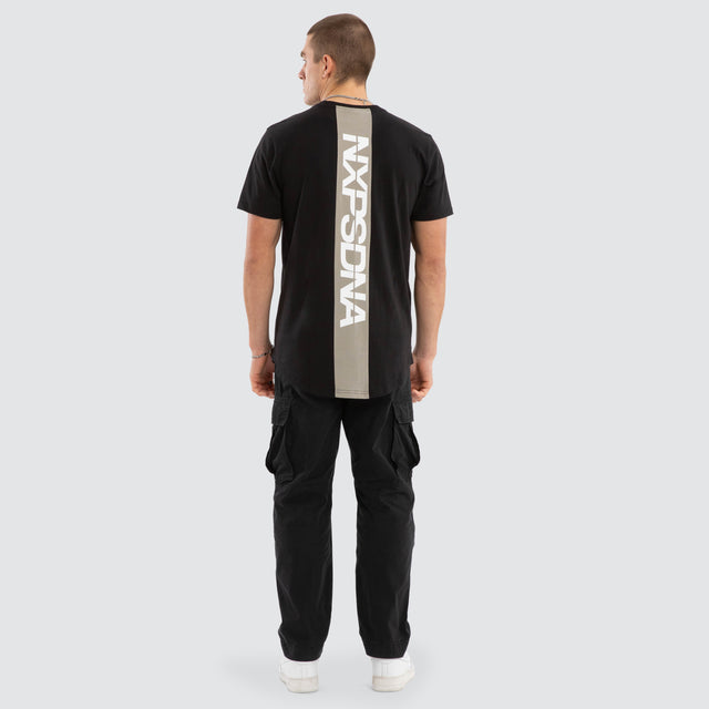 Jumpshot Dual Curved Tee Jet Black