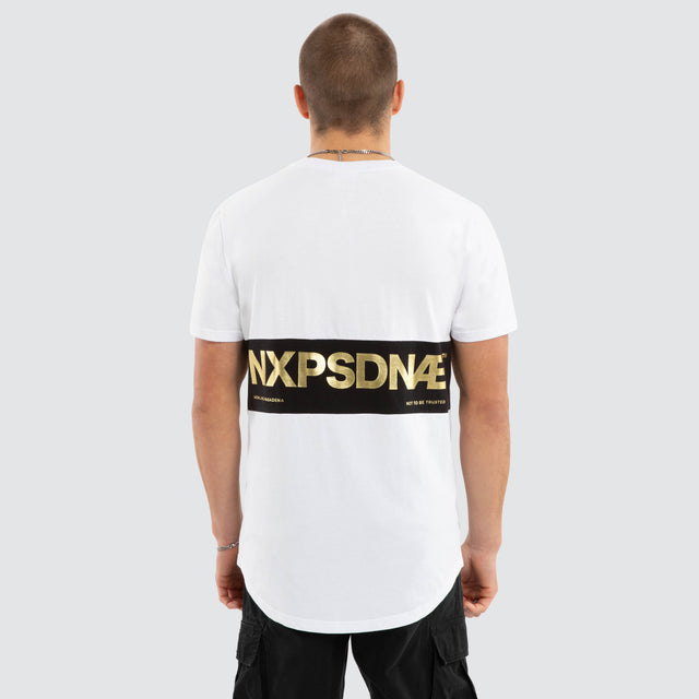 Realm Dual Curved Tee Optical White