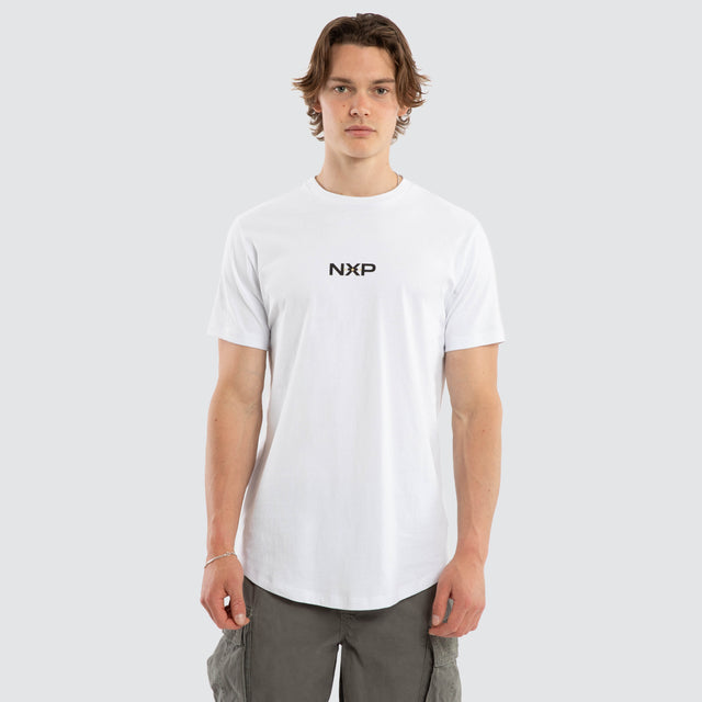 Combat Dual Curved Tee Optical White