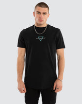 Inevitable Dual Curved Tee Jet Black