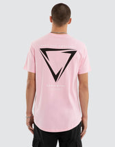 Inevitable Dual Curved Tee Orchid Pink