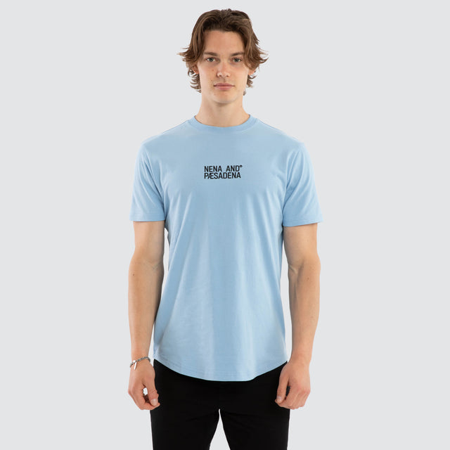 Journey Dual Curved Tee Blue Bell