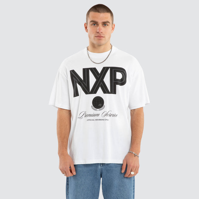 Bank Raptor Tee Optical White