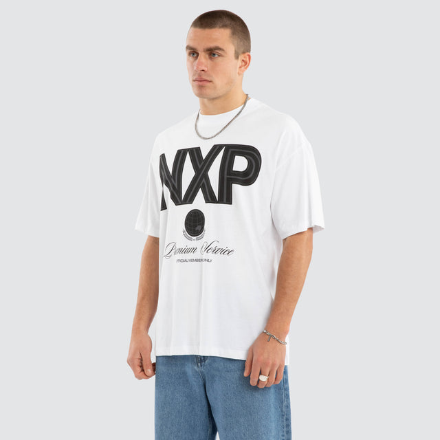 Bank Raptor Tee Optical White