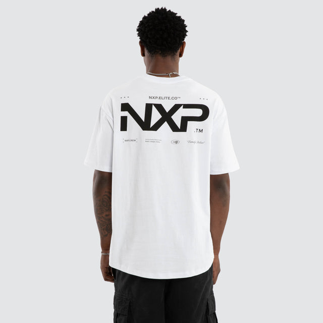 Heart Box Fit Scoop Tee Optical White