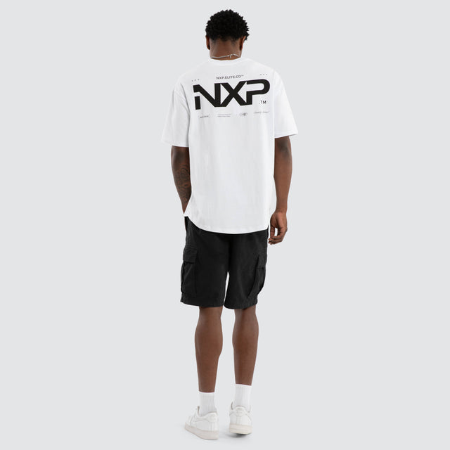 Heart Box Fit Scoop Tee Optical White