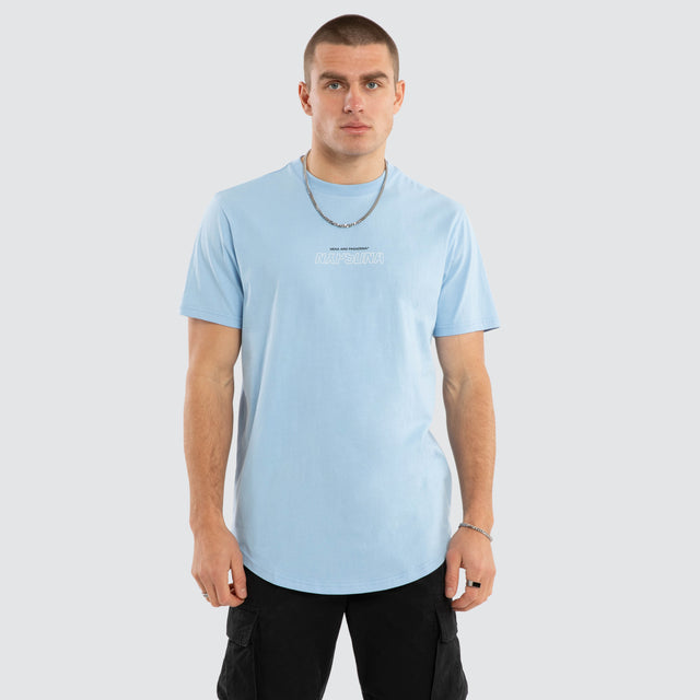 Charge Dual Curved Tee Blue Bell