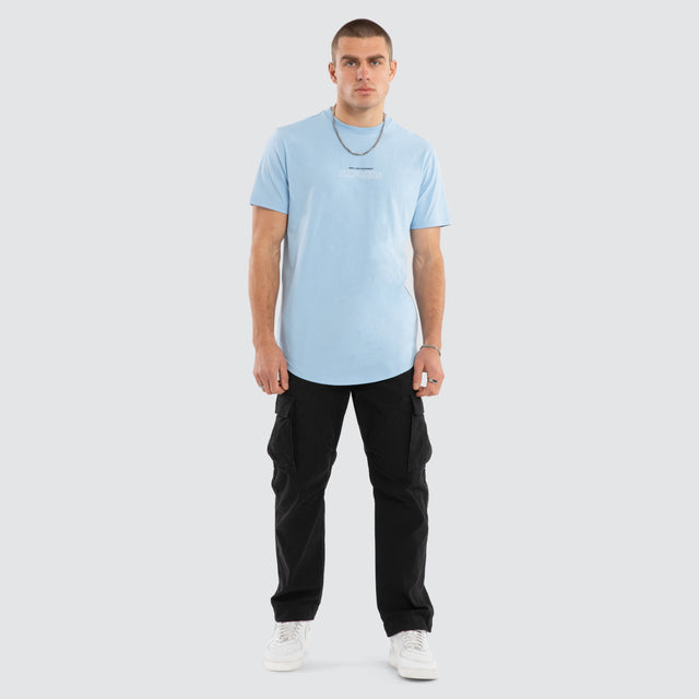 Charge Dual Curved Tee Blue Bell