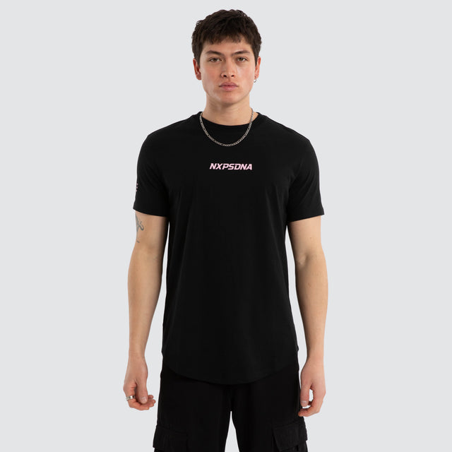 Anlantic Dual Curved Tee Jet Black